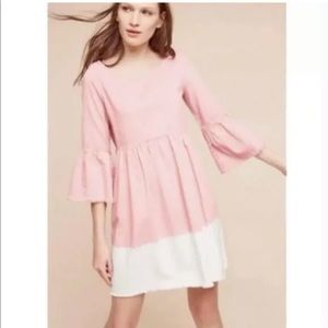 Anthropologie Holding Horses Pink Dress NWT